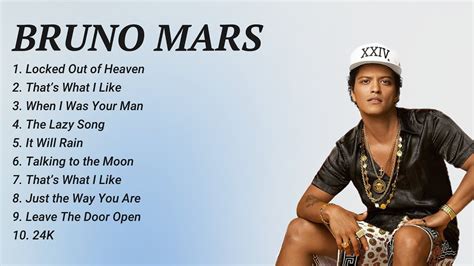 Bruno Mars Greatest Hits Full Album Best Songs All Of Time Youtube