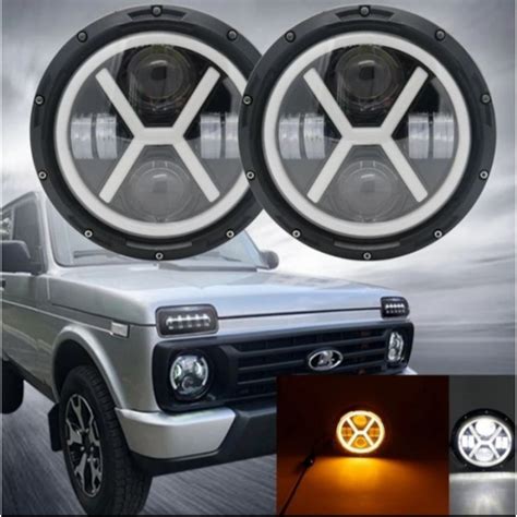 Jual Headlamp LED 7inch Jimny Katana Hardtop Taft Kebo F50 Rocky Carry