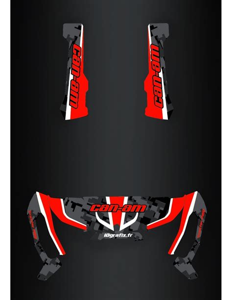 Kit Decoration Camo Edition Red Idgrafix Can Am Traxter Idgr