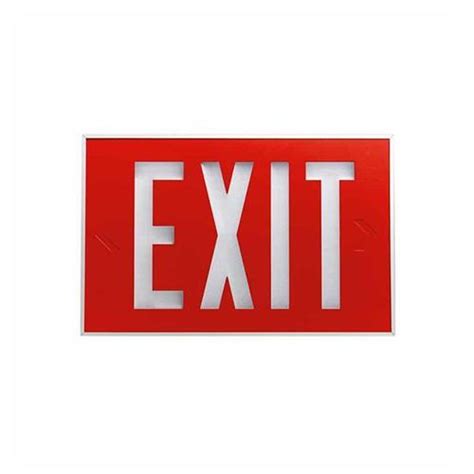 Aluminum Photoluminescent Exit Sign Emergency Lighting Isolite