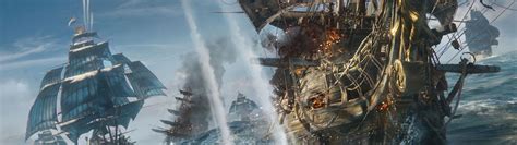 Download wallpaper game, sea, pirate, man, fight, ship, sails, crew, section games in resolution ...