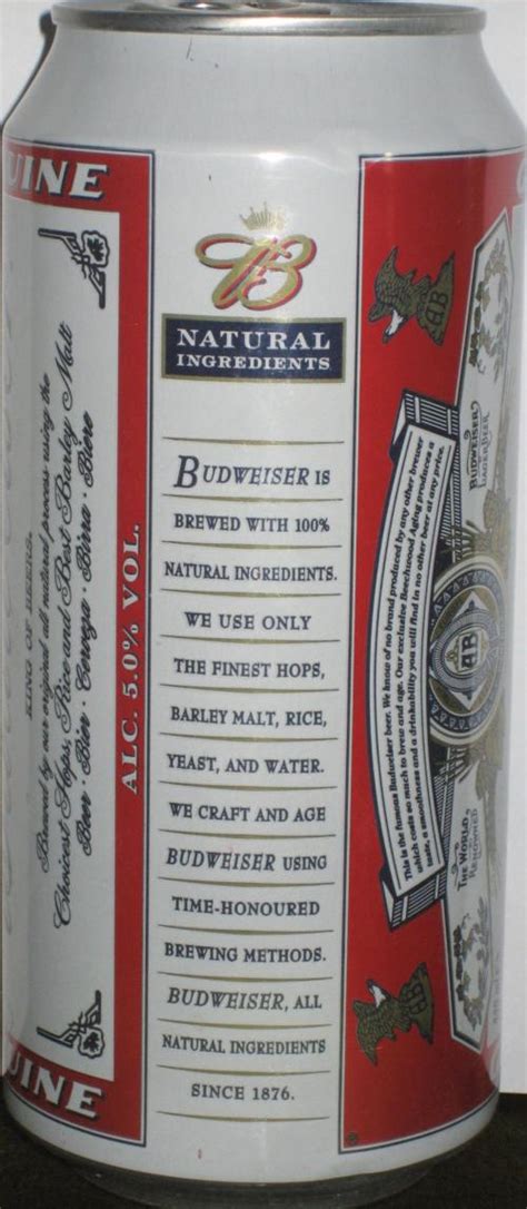 Budweiser Beer 440ml Great Britain