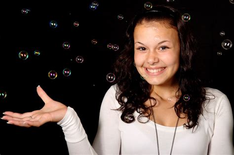 Girl With Bubbles Free Stock Photo Public Domain Pictures