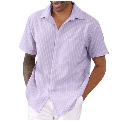 Business Casual Shirts for Men,Short Sleeve Button Down Men,Summer ...