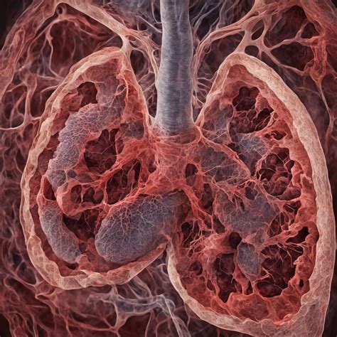 Cross Section Of Human Lungs Exhibiting Scar Tissue And Infl By Muaz Yousuf Playground