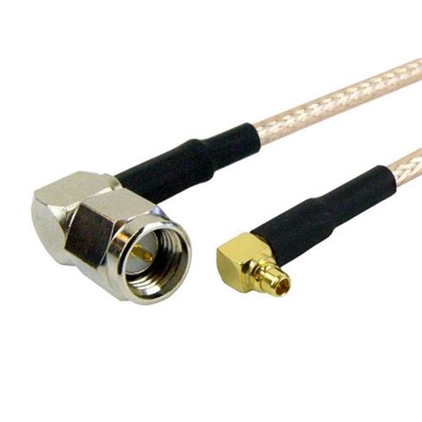 Ra Sma Male Plug To Ra Mmcx Plug Male Cable M17 113 Rg316 Coax Up To 3 Ghz 1 35 Vswr In 12 Inch