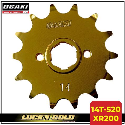 Osaki Lucky Gold Engine Sprocket Xr Xlr T Shopee Philippines