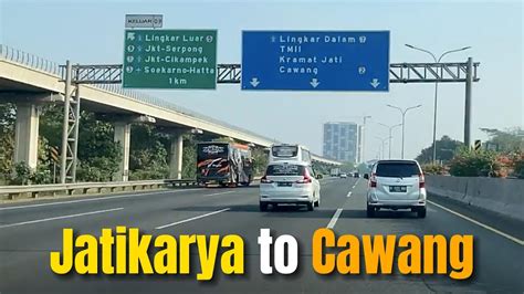 Jatikarya Bekasi To Cawang Uki East Jakarta Via Cimanggis Cibitung Toll