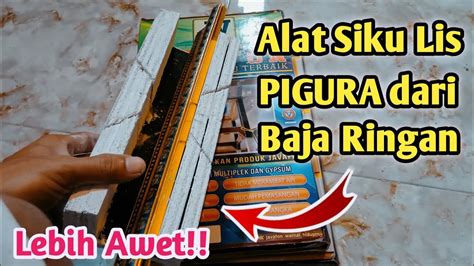 Cara Membuat Alat Siku Lis Pigura Pvc Dari Baja Ringan Hasil Lebih