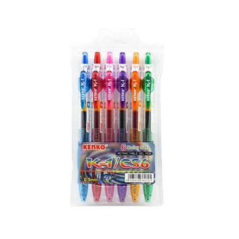 Jual Pulpen Gel Kenko K 1 6 Warna CS6 6 Warna 1 Set Shopee Indonesia