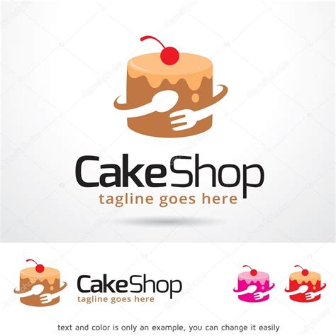 Cake Shop Logo Template Design Vector Stock Vector Image by ...