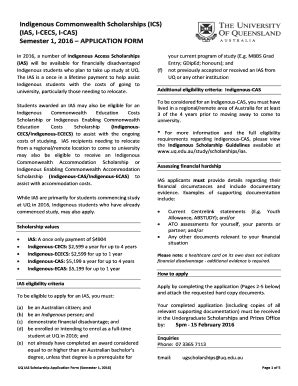 Fillable Online ICS Application Form Template Sem 1 Feb 2016 Pdf Fax