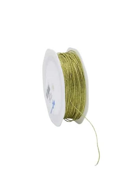 Deco Cord Wired Gold 1 Mm X 50 M Packara