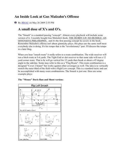 An Inside Look at Gus Malzahn's Offense | PDF | National Football ...