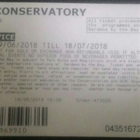 Gardens By Th Bay Conservatory Dome Tickets Tickets Vouchers