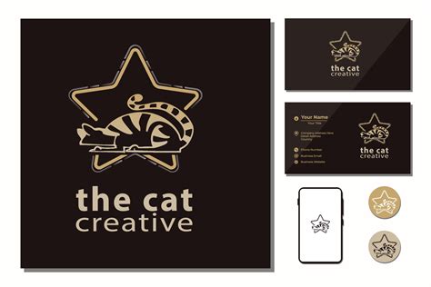 Cat movie logo 7529090 Vector Art at Vecteezy