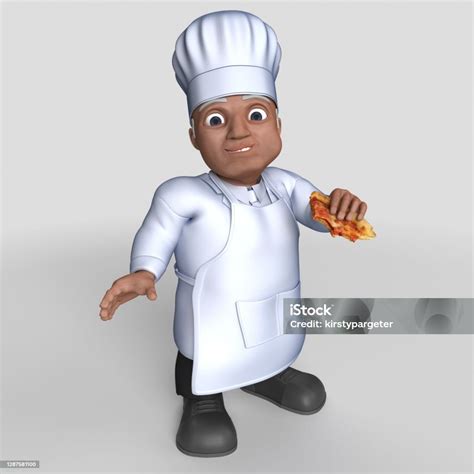 3d Cartoon Baker Character Stock Photo Download Image Now Adult