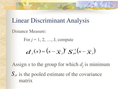 Ppt Linear Discriminant Analysis And Its Variations Powerpoint