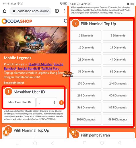 Cara Nak Beli Diamond Mobile Legend Di Codashop JoslynabbPotts