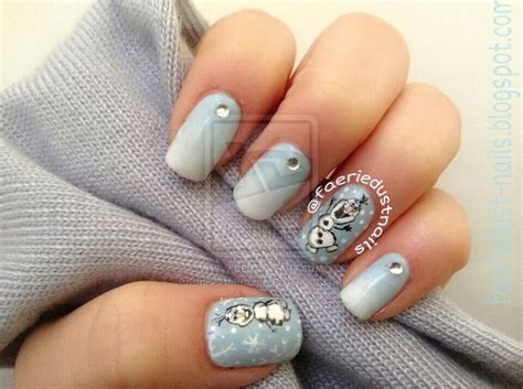 Olaf Inspired Nail Art By Miss Manami On DeviantART Nail Art Frozen