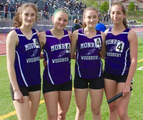 Central Valley Monroe Woodbury Varsity Girls Track Team Shows Speed