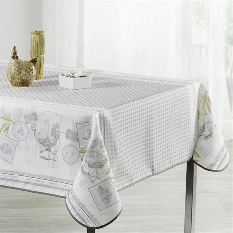 Nappe Rectangulaire Maison De Campagne Blanche 148x200 Cm Prodeco