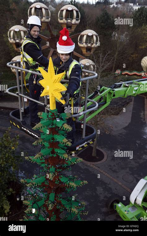 LEGOLAND Windsor Christmas tree Stock Photo - Alamy