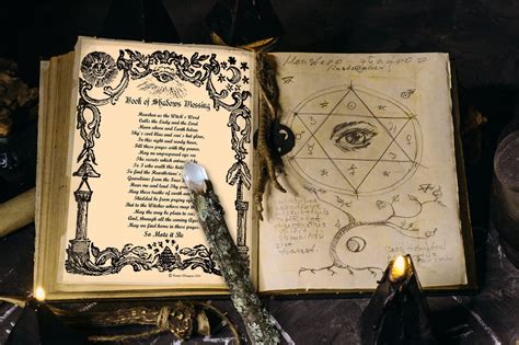 Grimoire Blessing Book Of Shadows Blessing Printable Page Book Of