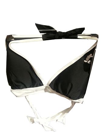 Disney Bathing Suit For Women Mickey Mouse Bikini Top Black