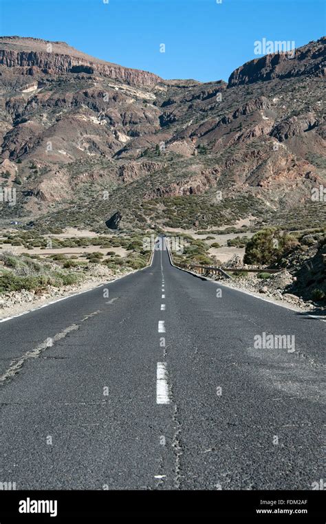 Road In Teide National Park Parque Nacional De Las Canadas Del Teide