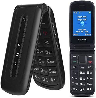 Ushining Flip Phone Unlocked 3G Dual SIM Card SOS Button Big Button And