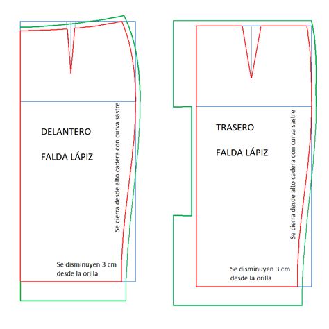 El Trazo De La Falda Recta Cl Sica Es La Base Para Trazar Otros Modelos