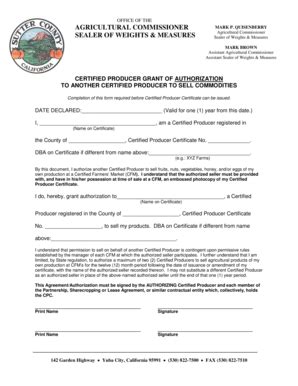 Fillable Online Co Sutter Ca Grant Of Authorization Form Sutter