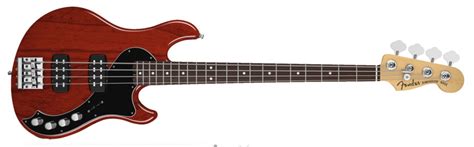 Fender American Deluxe Dimension Bass Iv Hh Rw Cayenne Burst