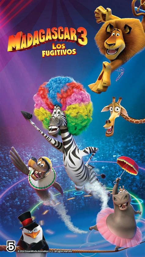 10 A 9 Meses Madagascar - Madagascar Movie Poster with Dreamworks Characters
