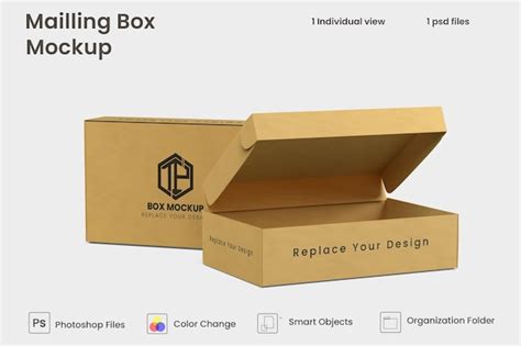 Premium Psd Mailing Box Mockup Premium Psd