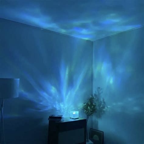 Rotating Water Ripple Night Light With Remote Control Reinsho