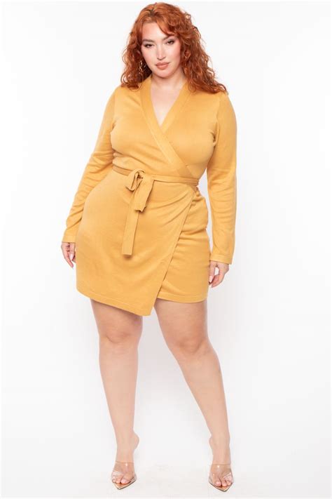 Wrap Sweater Dress Plus Size Showy Microblog Picture Galleries