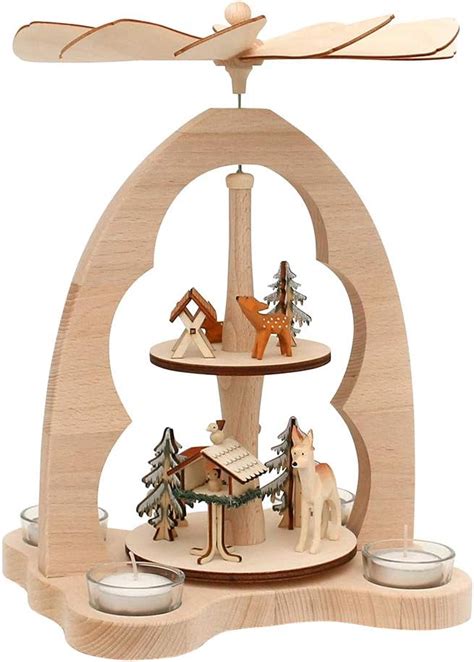 Deko Geschenke Shop Teelicht Pyramide Tiere Im Wald St Ckig Pyramide