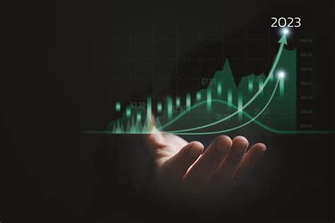 Businessman Holding Growth Data Chart Arrow With Budget Diagram