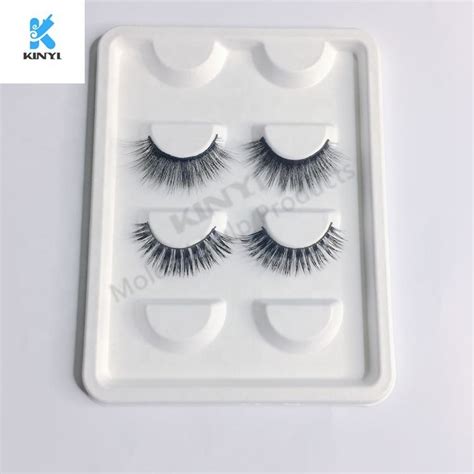 Custom Biodegradable Paper Pulp Molded Eyelash Packaging Box Tray