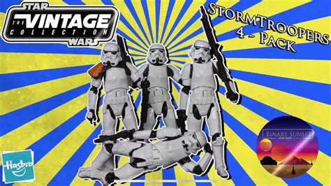 Star Wars The Vintage Collection StormTroopers 4 Pack 3 75 Troop