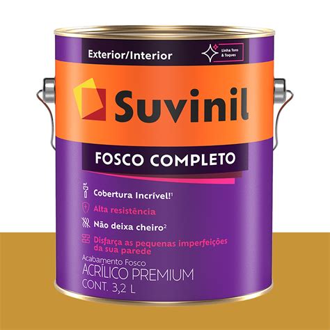 Tinta Acrílica Fosca Suvinil Ouro do Egito 3 2 L Loja Online SA Tintas