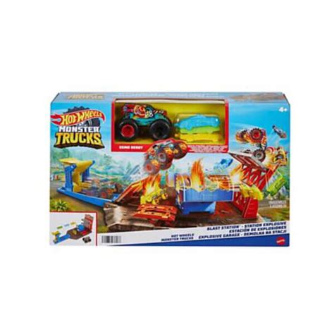 Hot Wheels Monster Truck Blast Station Toy Factory