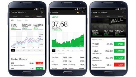 Yahoo Updates Finance App With Enhanced Ui Brings Push Alerts