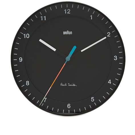 Braun X Paul Smith Classic Analogue Wall Clock Black Multi End Ca