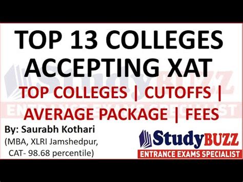 Top Mba Colleges Accepting Xat Average Salary Expected Cutoffs