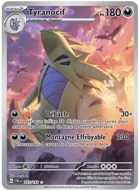 Tyranocif 222 193 Évolutions à Paldea carte Pokemon