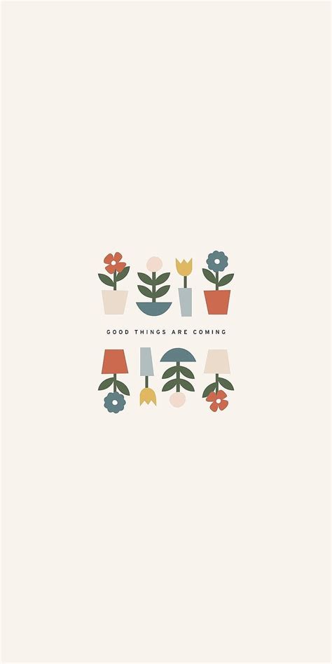 Good things, flower, minimal, positive, quote, HD phone wallpaper | Peakpx