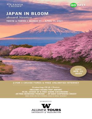 Fillable Online 2025 Japan Cherry Blossom Cruises from Tokyo Fax Email